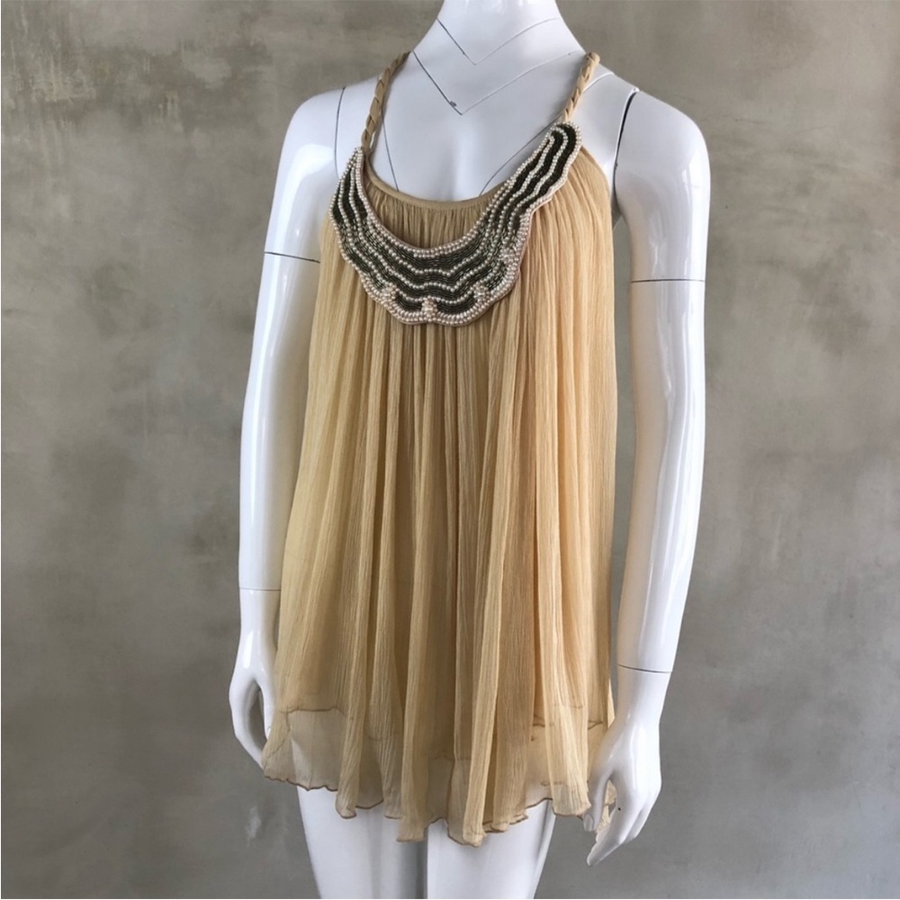 Embellished mini dress / tunic top